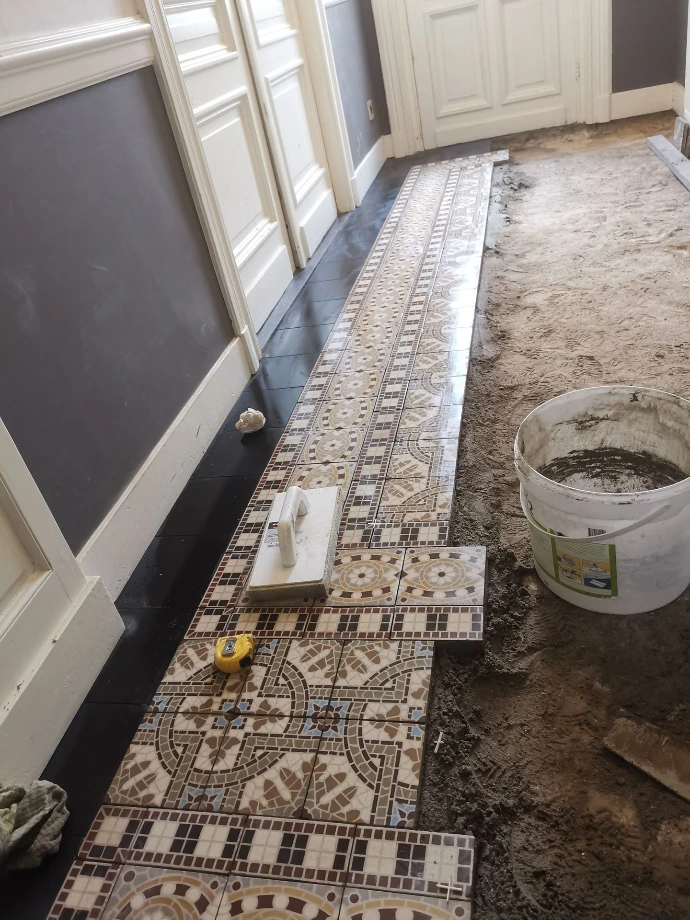 Tegelwerk badkamer vloer Antwerpen